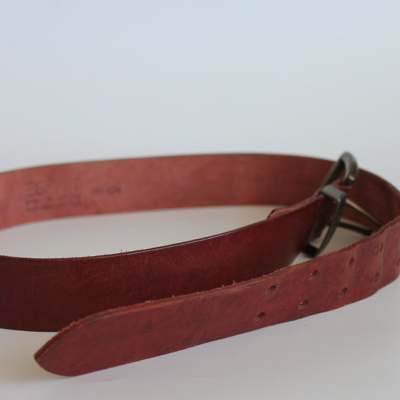 SOLD / 80s Vintage ESPRIT Leather Belt *Made in Holland* L ~ 36" - Picture 6 of 7